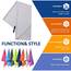 Eono Mikrofaser Handtuch, Saugfähig, Leicht, Schnelltrocknend, Perfektes Yogatuch, Badetuch, Sporthandtuch, Reisehandtuch, Groß Strandhandtuch, Microfiber Towel - Grau, 140 x 70 cm