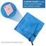 Eono Mikrofaser Handtuch, Saugfähig, Leicht, Schnelltrocknend, Yogatuch, Badetuch, Sporthandtuch, Reisehandtuch, Groß Strandhandtuch, Microfiber Towel - Blau, 180 x 90 cm