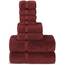 Chakir Turkish Linens | Hotel & Spa Qualität 100% Baumwolle Premium türkische Handtücher | Weich & Saugfähig (8-teiliges Handtuchsets, Cranberry)