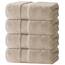 White Classic Luxus-Badetücher, groß, 700 g/m², Baumwolle, ultraweich, 68 x 137 cm, sehr saugfähig und schnell trocknend, Hotelhandtücher für Badezimmer, luxuriös, Plüsch-Duschtücher, Taupe, 4 Stück
