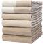 Bumble Küchenhandtücher - Geschirrhandtücher Handtücher Baumwolle – 6er Pack – XL Größe 50 x 70 cm – Edle, Weiche und Robuste Ringspinnbaumwolle in 3 Verschiedenen Texturen (Bräunen)