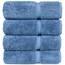 Chakir Turkish Linens Luxury Hotel & Spa Premium türkische Badetücher, 100% Baumwolle, 68,6 x 137,2 cm, 4 Stück, Wedgewood