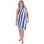 Cotton Paradise, Cabana-gestreifte Strandtücher, 4er-Pack, 76,2 x 152,4 cm, extra große Pool-Handtücher, weich, saugfähig, schnell trocknend, Marineblau