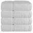 Chakir Turkish Linens 100% Baumwolle Premium türkische Handtücher für Badezimmer | 68 x 137 cm (4-teilige Badetücher â€“ weiÃŸ)