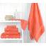 Cotton Paradise 6-teiliges Handtuch-Set, 100% Baumwolle, weich, saugfähig, türkische Handtücher für Badezimmer, 2 Badetücher, 2 Handtücher, 2 Waschlappen, Korallenhandtuch-Set