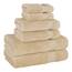 Cotton Paradise 6-teiliges Handtuch-Set, 100% türkische Baumwolle, weiche saugfähige Handtücher für Badezimmer, 2 Badetücher, 2 Handtücher, 2 Waschlappen, Sand Taupe Handtuch-Set