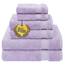 Cotton Paradise 6-teiliges Handtuch-Set, 100% Baumwolle, weich, saugfähig, türkische Handtücher für Badezimmer, 2 Badetücher, 2 Handtücher, 2 Waschlappen, lila Handtuch-Set