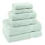 Cotton Paradise 6-teiliges Handtuch-Set, 100% Baumwolle, weich, saugfähig, türkische Handtücher für Badezimmer, 2 Badetücher, 2 Handtücher, 2 Waschlappen, Minzhandtuch-Set