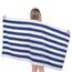 Cotton Paradise, Cabana-gestreifte Strandtücher, 4er-Pack, 76,2 x 152,4 cm, extra große Pool-Handtücher, weich, saugfähig, schnell trocknend, Marineblau