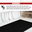 Cotton Paradise rutschfeste Badematte für Badezimmer, 100% Baumwolle, 43,2 x 61 cm, weich, saugfähig, schnell trocknend, maschinenwaschbar, Boden-Badematte, schwarz