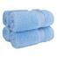 Cotton Paradise Türkisches Waschlappen-Set für Badezimmer, 100% Baumwolle, weich, saugfähig, kleine Handtücher, Waschlappen, Himmelblau, 4-teilig