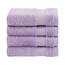 Cotton Paradise Türkisches Waschlappen-Set aus 100% Baumwolle, für Badezimmer, 4-teilig, weich, saugfähig, kleine Handtücher, Waschlappen, Flieder