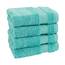 Cotton Paradise Waschlappen für Badezimmer, 33 x 33 cm, 100 % türkische Baumwolle, weiche, saugfähige Luxus-Waschlappen, kleine Handtücher, türkisfarbene Waschlappen