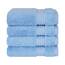 Cotton Paradise Türkisches Waschlappen-Set für Badezimmer, 100% Baumwolle, weich, saugfähig, kleine Handtücher, Waschlappen, Himmelblau, 4-teilig