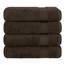 Cotton Paradise Badetücher für Badezimmer, 100% Baumwolle, 4-teiliges türkisches Badetuch-Set, weiche Plüsch-Badetücher, Clearance Badezimmer-Set, braune Badetücher