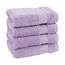 Cotton Paradise Türkisches Waschlappen-Set aus 100% Baumwolle, für Badezimmer, 4-teilig, weich, saugfähig, kleine Handtücher, Waschlappen, Flieder