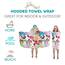 Squishmallows Kids Bath/Pool/Beach Soft Cotton Terry Hooded Towel Wrap, 24 in x 50 in, by Franco