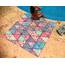 Schnell trocknendes Handtuch, extra groß, 183 x 183 cm, Mikrofaser-Strandtuch, perfekt für Strand, Reisen, Schwimmen, Pool, Yoga, Wandern, Camping – leicht, schnell trocknend, kompakt für Erwachsene
