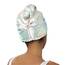 Kitsch Satin-umwickeltes Mikrofaser-Haarhandtuch – schnell trocknend, lockiges Haar für Damen, nasses Haar, Mikrofaser-Handtuch für Haare, Haartrockner-Handtuch, Haartücher für Damen, Haarturban für