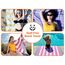 Havluland,6er Set Strandtücher – 100% türkische Baumwolle, super weich (71x39), leicht – saugfähig und schnell trocknendes Badetuch – übergroße Fitnessstudio, Reisen, Sandfreie Stranddecke