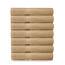 Cotton Craft Simplicity Ringspun Cotton Set of 7 Lightweight Bath Towels, 27 inch x 52 inch, Linen
