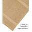 Cotton Craft Simplicity Ringspun Cotton Set of 7 Lightweight Bath Towels, 27 inch x 52 inch, Linen