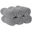 Weiße klassische luxuriöse hellgraue Handtücher – weiche 100 % türkische Baumwolle | Hochabsorbierende Hotel Spa Badezimmer Handtuchhalter Sammlung | 40 x 76 cm | 6 set