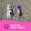 Havluland,6er Set Strandtücher – 100% türkische Baumwolle, super weich (71x39), leicht – saugfähig und schnell trocknendes Badetuch – übergroße Fitnessstudio, Reisen, Sandfreie Stranddecke