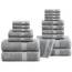 LANE LINEN Luxuriöses Badezimmer-Handtuch-Set, 100 % merzerisierte Baumwolle, superweich, flauschig und sehr saugfähig, 4 große Badetücher, 8 Waschlappen, 6 Handtücher, vorgeschrumpft