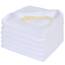 SINLAND 6 Stück Mikrofaser Gesichtstücher Waschbar Abschminktücher schnell trocknend Waschlappen saugfähig Gesichtsreinigungstücher weiches Make up Entferner Tücher, 30,5 x 30,8 cm Weiß