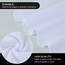 SINLAND 6 Stück Mikrofaser Gesichtstücher Waschbar Abschminktücher schnell trocknend Waschlappen saugfähig Gesichtsreinigungstücher weiches Make up Entferner Tücher, 30,5 x 30,8 cm Weiß