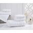 Qute Home 4-teiliges Handtuch-Set, 100% türkische Baumwolle, Premium-Qualität, Handtücher für Badezimmer, schnell trocknend, perfekt für den täglichen Gebrauch, Set beinhaltet 4 Handtücher (weiß)