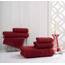 Qute Home 12-teiliges Waschlappen-Handtuch-Set, 100 % türkische Baumwolle, Handtücher für Badezimmer, schnell trocknend, weich, saugfähig, türkisches Handtuch, Set enthält 12 Waschlappen (Burgunderrot