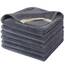 SINLAND 6 Stück Mikrofaser Gesichtstücher Waschbar Abschminktücher schnell trocknend Waschlappen saugfähig Gesichtsreinigungstücher weiches Make up Entferner Tücher, 30,5 x 30,5 cm Grau