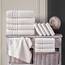 Hammam Linen Badetücher aus 100% Baumwolle, weich und saugfähig, Premium-Qualität (Meersalz, Badetücher, 4 Stück)
