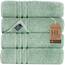 Hawmam Linen Hellgrüne Badetücher, 4 Stück, weich und saugfähig, Premium-Qualität, perfekt für den täglichen Gebrauch, 100% Baumwolle, 600 g/m²
