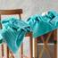 Hawmam Linen Jumbo-Badetücher, 2 Stück, weich und saugfähig, hochwertige Handtücher aus 100% Baumwolle (Blaugrün, Türkis, Badetuch)