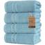 Hammam Linen Hellblaue Handtücher 4er-Pack – 16 x 29 türkische Baumwolle Premium Qualität Weich und Saugfähig Kleine Handtücher für Badezimmer