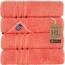 Hammam Linen Coral Orange Badetücher, 4er-Pack, 68 x 137 cm, weich und saugfähig, Premium-Qualität, perfekt für den täglichen Gebrauch, 100% Baumwolle Handtuch