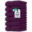 Dan River 6er-Pack Premium-Handtücher (40,6 x 71,1 cm) – 100% Baumwolle, ultraweich, leicht, sehr saugfähige Handtücher für Badezimmer, Spa, Fitnessstudio, Salon, Hotel und Reisen – 550 g/m² – Purple