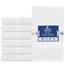 Dan River 6er-Pack Premium-Handtücher (40,6 x 71,1 cm) – 100% Baumwolle, ultraweich, leicht, sehr saugfähige Handtücher für Badezimmer, Spa, Fitnessstudio, Salon, Hotel und Reisen – 550 g/m² – Weiß
