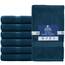 Dan River 6er-Pack Premium-Handtücher (40,6 x 71,1 cm) – 100% Baumwolle, ultraweich, leicht, sehr saugfähige Handtücher für Badezimmer, Spa, Fitnessstudio, Salon, Hotel und Reisen – 550 g/m²