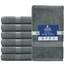 Dan River 6er-Pack Premium-Handtücher (40,6 x 71,1 cm) – 100% Baumwolle, ultraweich, leicht, sehr saugfähige Handtücher für Badezimmer, Spa, Fitnessstudio, Salon, Hotel und Reisen – 550 g/m² – Grau