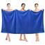 Jml Mikrofaser-Badetücher, 2 Stück, 101,6 x 203,2 cm, übergroß, weich, super saugfähig und schnell trocknend, Größe Extra Large, Badetuch für Sport, Strand, Fitness, Yoga, dunkelblau