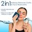 Dan River Premium-Waschlappen für Ihr Gesicht, 100% Baumwolle, 550 g/m², sehr saugfähige Gesichtshandtücher für Körper, Dusche, Badezimmer, 12 Stück, Blau