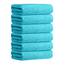 Jml Badetuch, Mikrofaser-Badetücher-Set, 6 Stück (76,2 x 152,4 cm) – Größe Large, extra saugfähig, schnell trocknend, vielseitig einsetzbar als Badetuch, Fitness-, Sport- und Yoga-Handtuch, Aquamarin