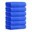Jml Mikrofaser-Badetücher, Größe Large, Badezimmer-Handtuch-Set, 6 Stück (76,2 x 152,4 cm) – weich, saugfähig, schnell trocknend, für Haare, Dusche, Fitness, Sport, Yoga, dunkelblau