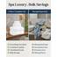 LANE LINEN Badetuch-Set aus 100 % Baumwolle, superweich, sehr saugfähig und schnell trocknend, 2 Badetücher, 2 Waschlappen, 2 Handtücher für Badezimmer, Hotelqualität, ideal für Spa, Fitnessstudio und