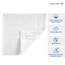 LANE LINEN 12-teiliges Waschlappen, Badezimmer-Set, 100 % Baumwolle, sehr saugfähig, Waschlappen in Premium-Spa- und Hotelqualität, Weiß