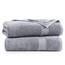 LANE LINEN Badetuch-Set, 2 Stück, 100 % Baumwolle, extra große Badetücher, übergroße Badetücher, Luxus-Badetücher, Badezimmer-Set, Duschtücher, Badetuch-Sets für Badezimmer, 35 x 66 cm – Grau